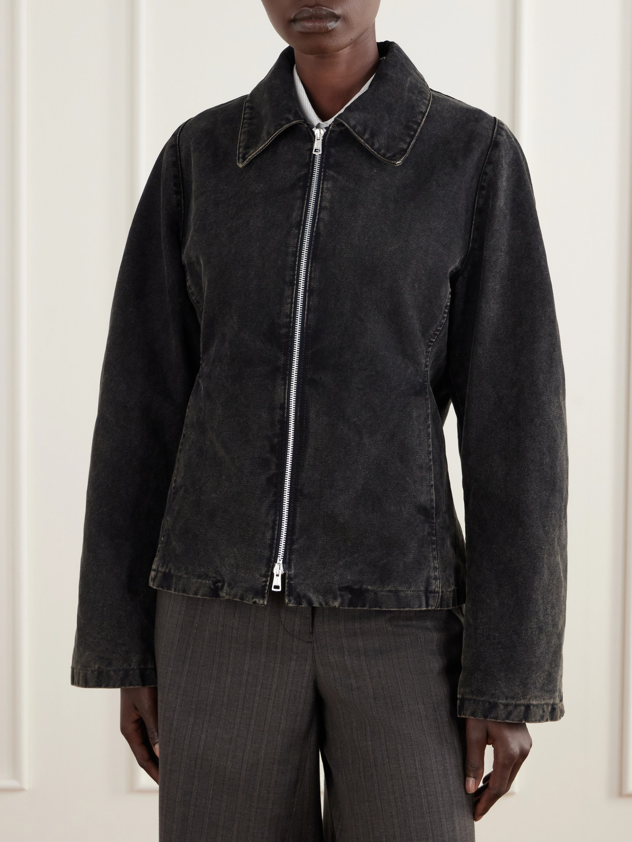 Cinched Denim Jacket