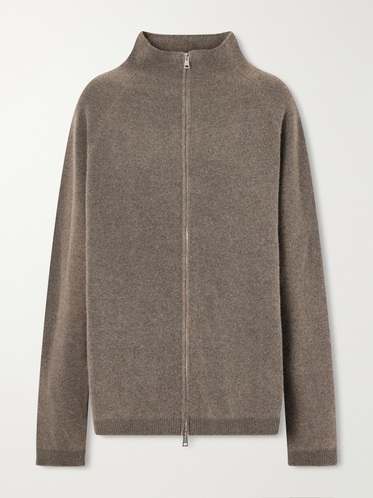 Our Legacy Dash Merino Wool Zip-up Cardigan In Neutrals