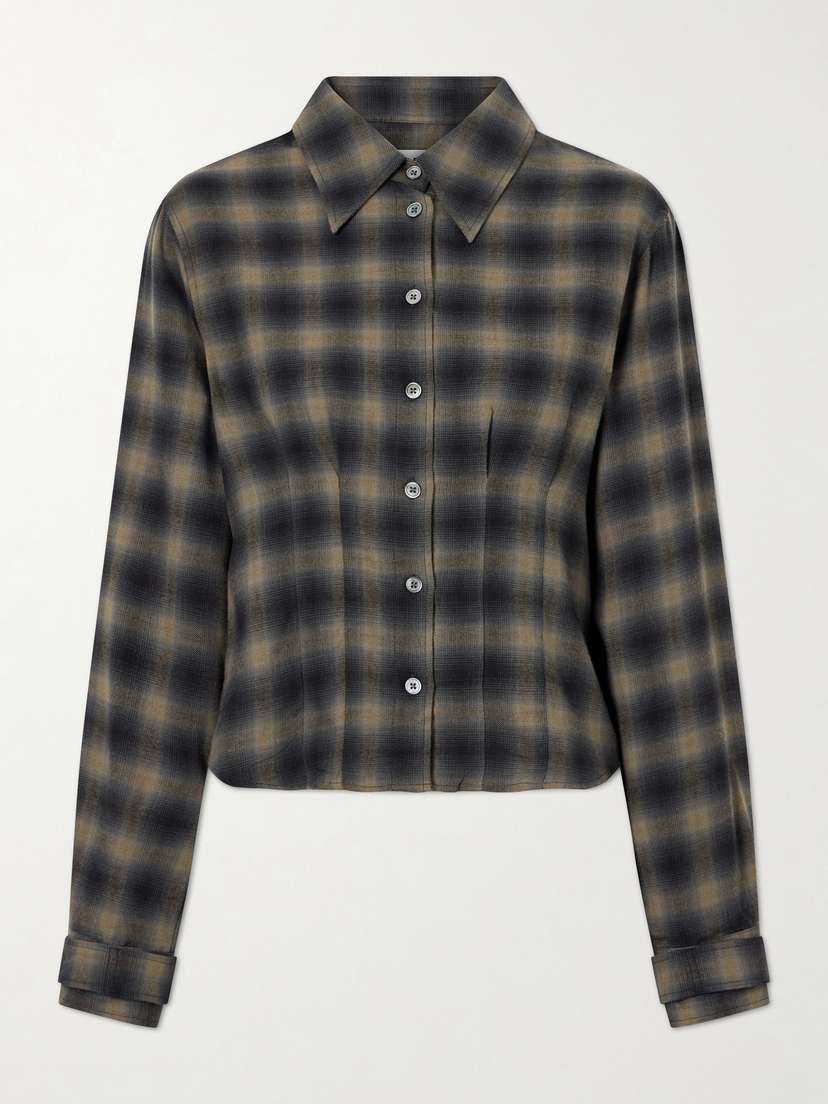 Our Legacy Envelop Checked Cotton And Wool-blend Shirt | Thumbnail 5 Our Legacy Envelop Checked Cotton And Wool-blend Shirt | Thumbnail 5