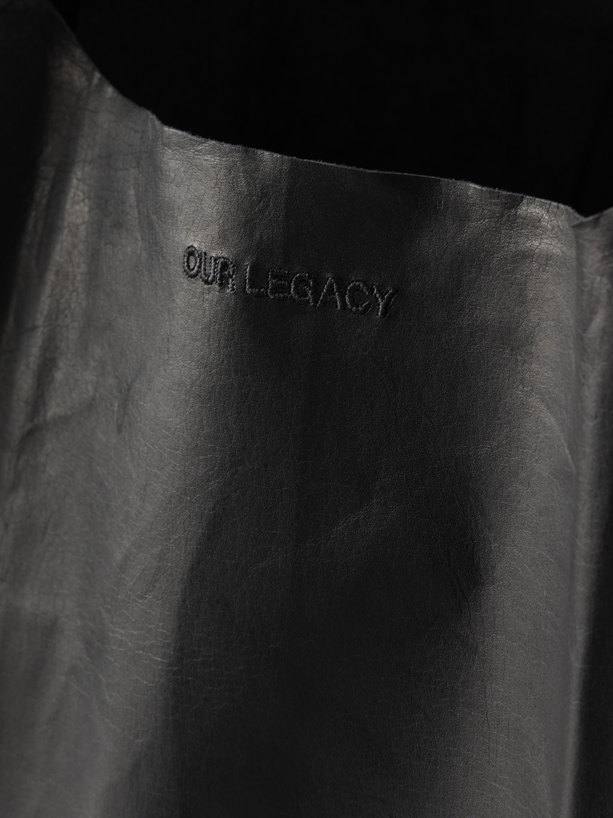 Grocery Bag Leather Tote