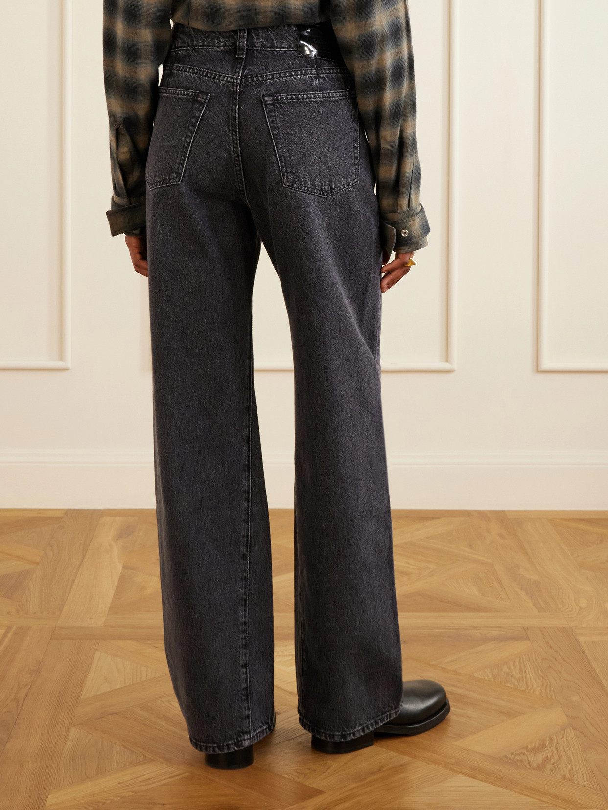 Treble Cut High-Rise Wide- Leg