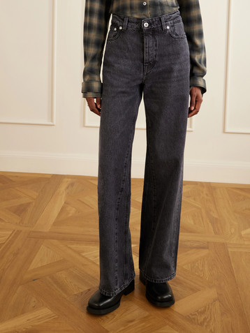 OUR LEGACY Treble Cut high-rise wide-leg jeans