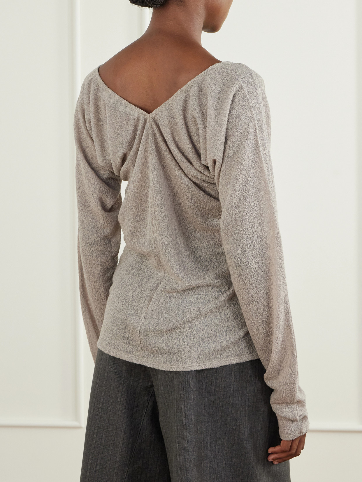 Cheer Wool-Blend Blouse