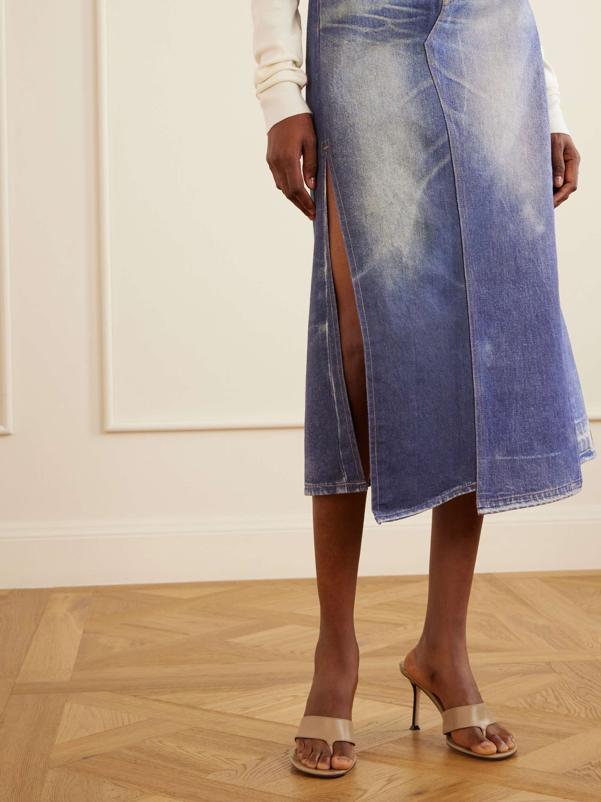 OUR LEGACY Craft denim midi skirt | NET-A-PORTER