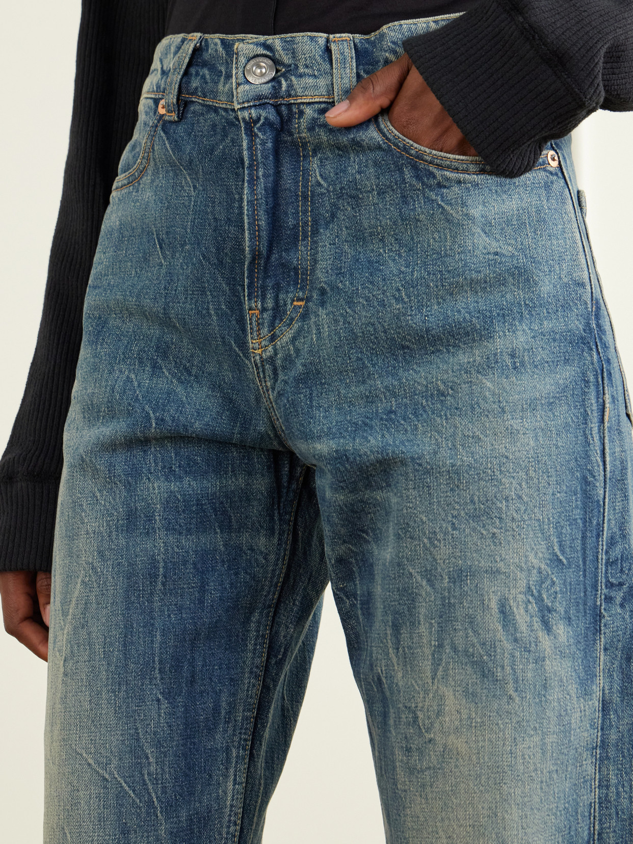 Wata Mid-Rise Straight-Leg Jeans