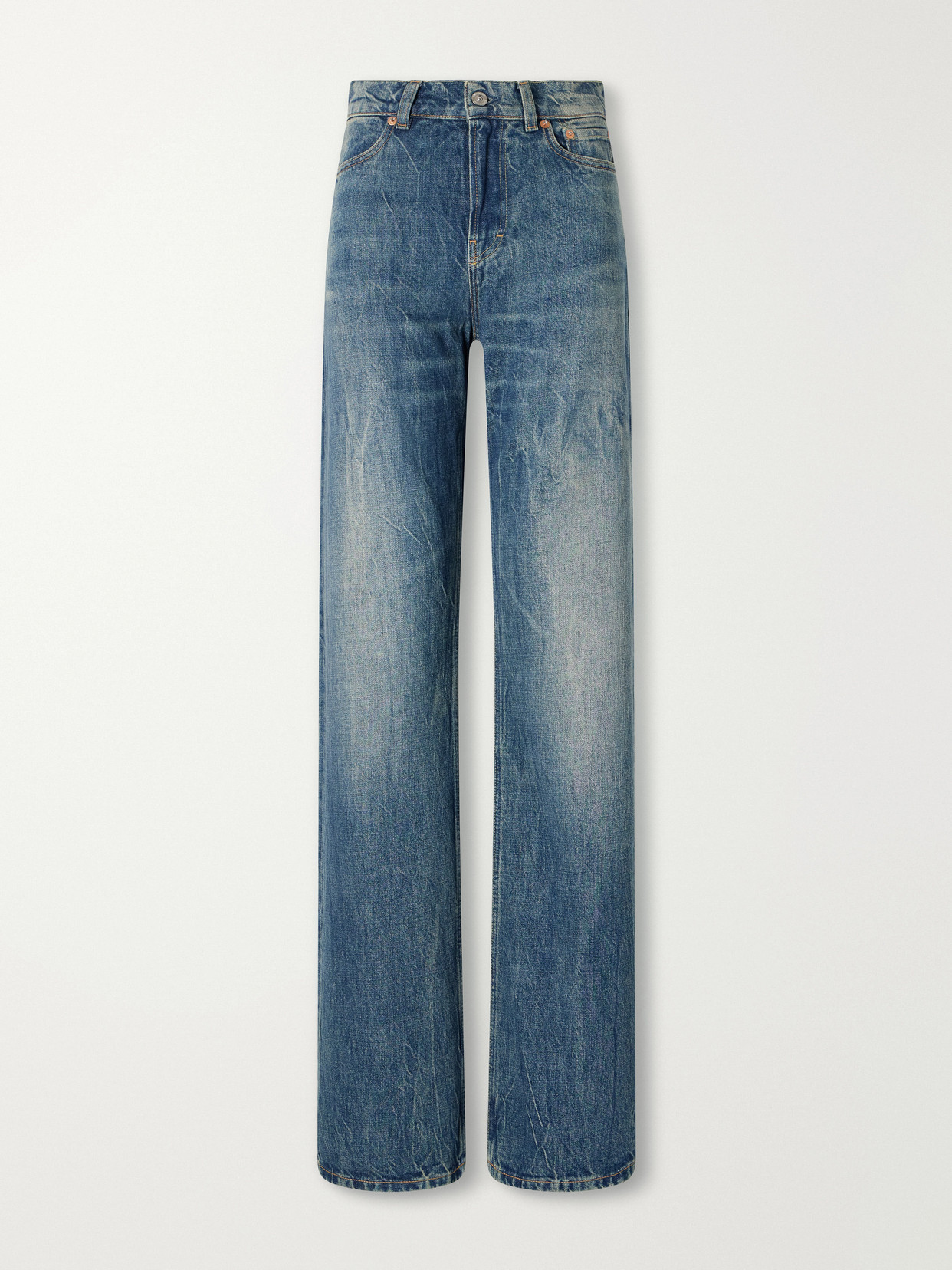 Our Legacy Wata Mid-rise Straight-leg Jeans In Blue