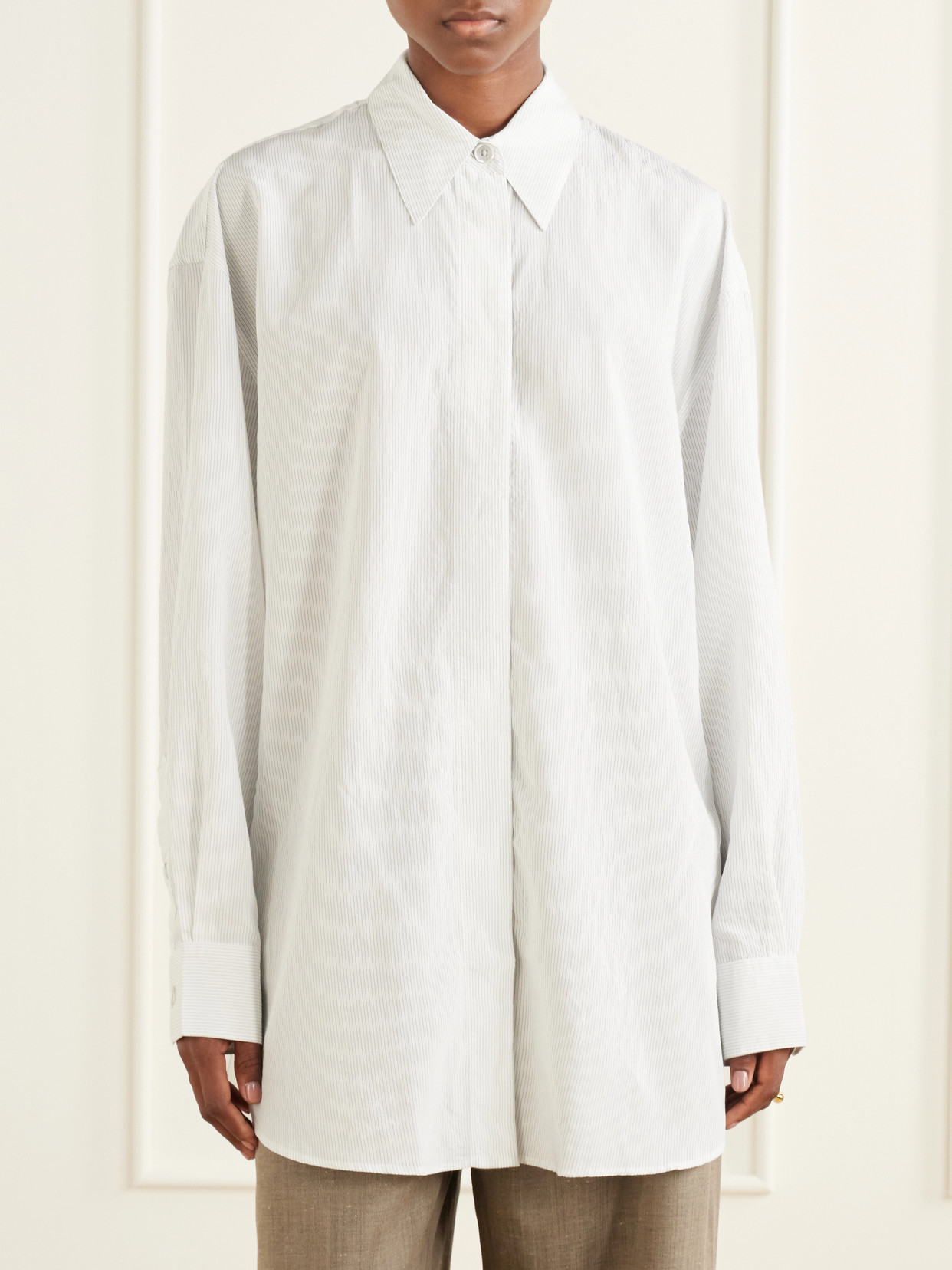 Heirloom Striped Modal-Blend Shirt
