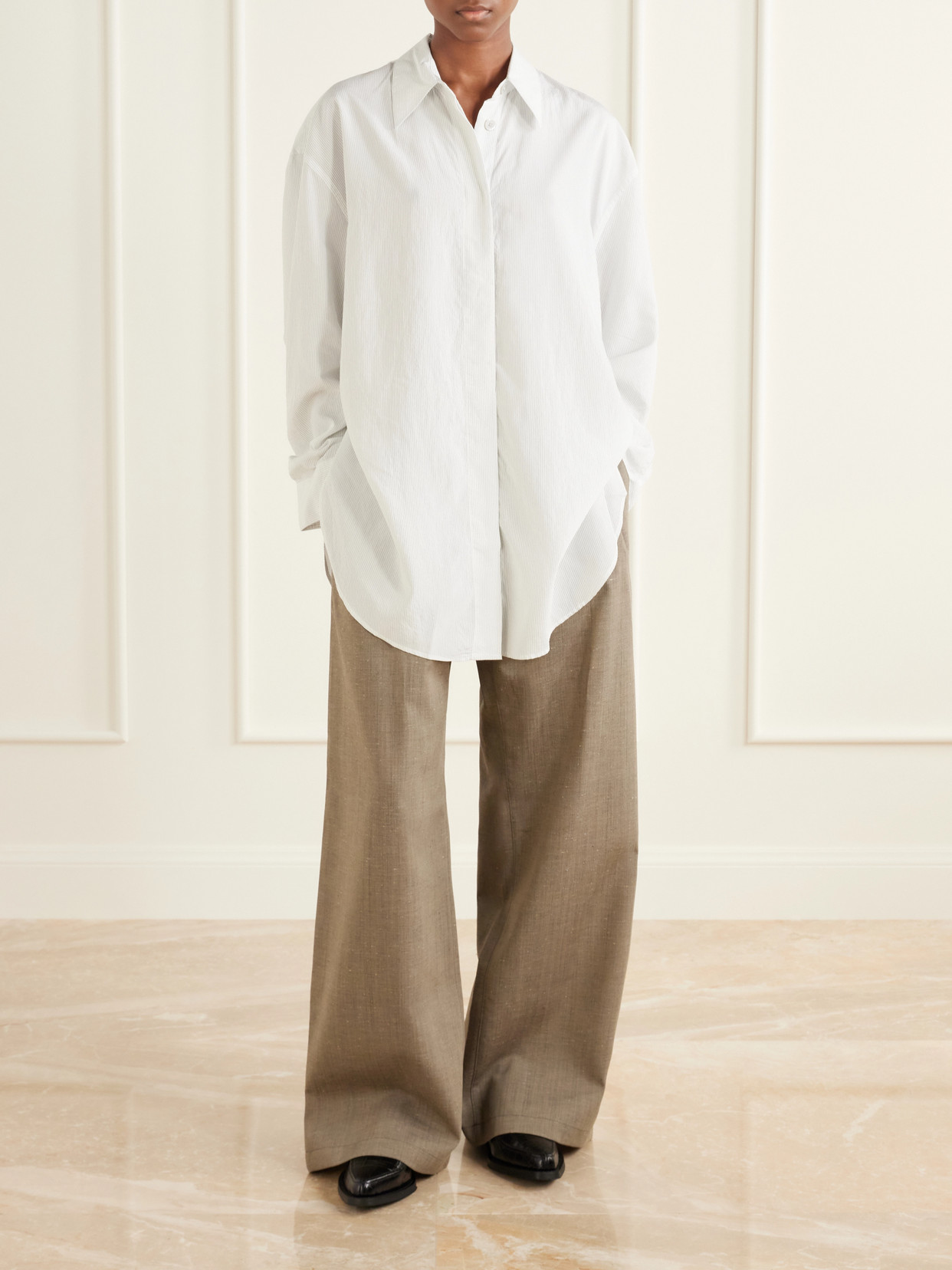 Heirloom Striped Modal-Blend Shirt