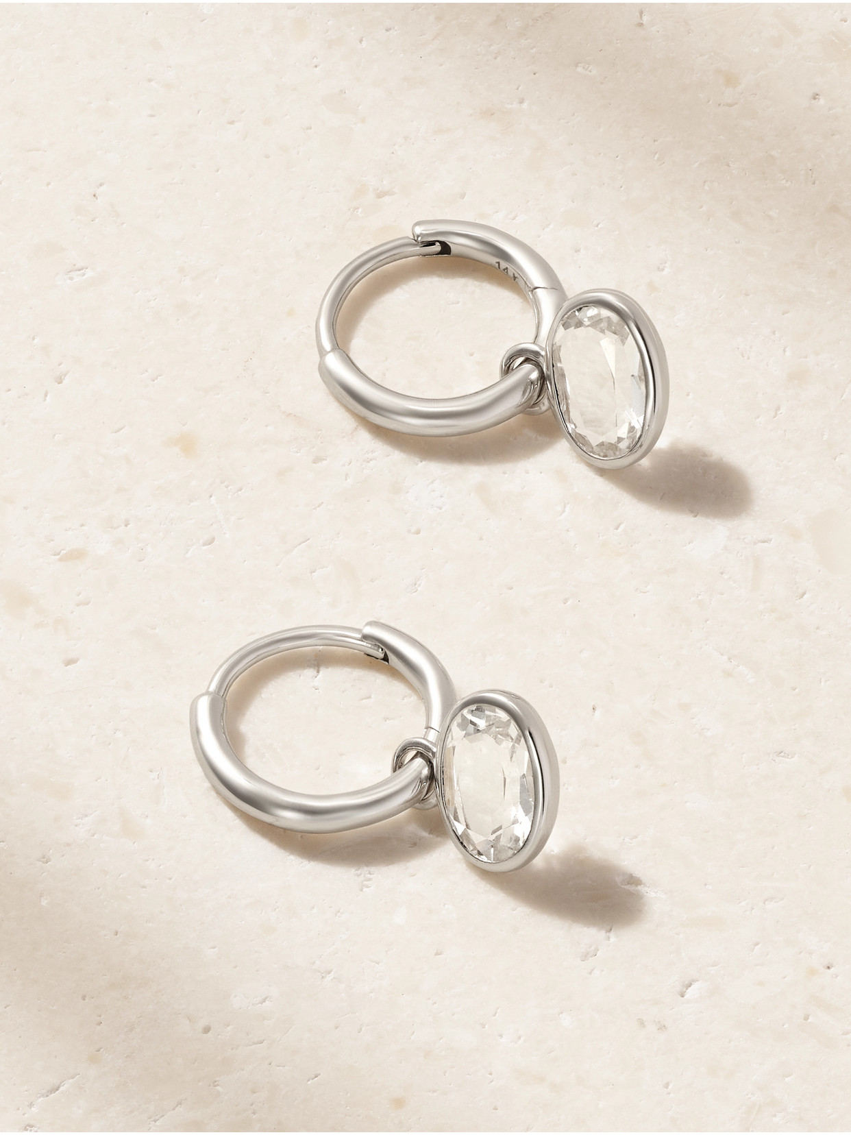 By Pariah Orbit 14-karat Recycled Gold Topaz Earrings