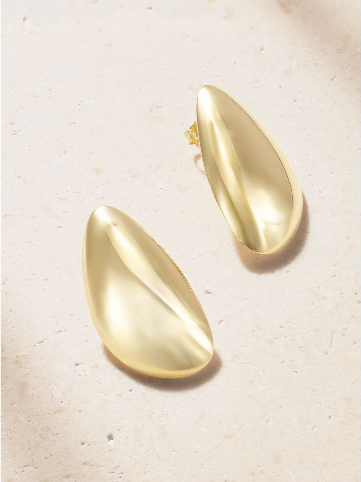 Sculptural 14-karat recycled gold earrings