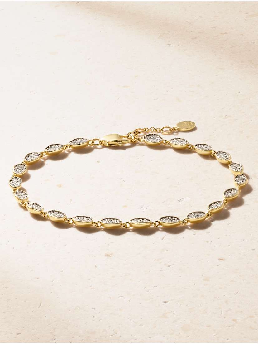 By Pariah Eternity 14-karat Gold Diamond Bracelet