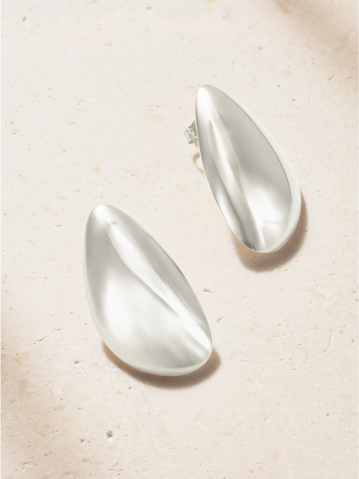 By Pariah Sculptural Recycled Sterling Silver Earrings