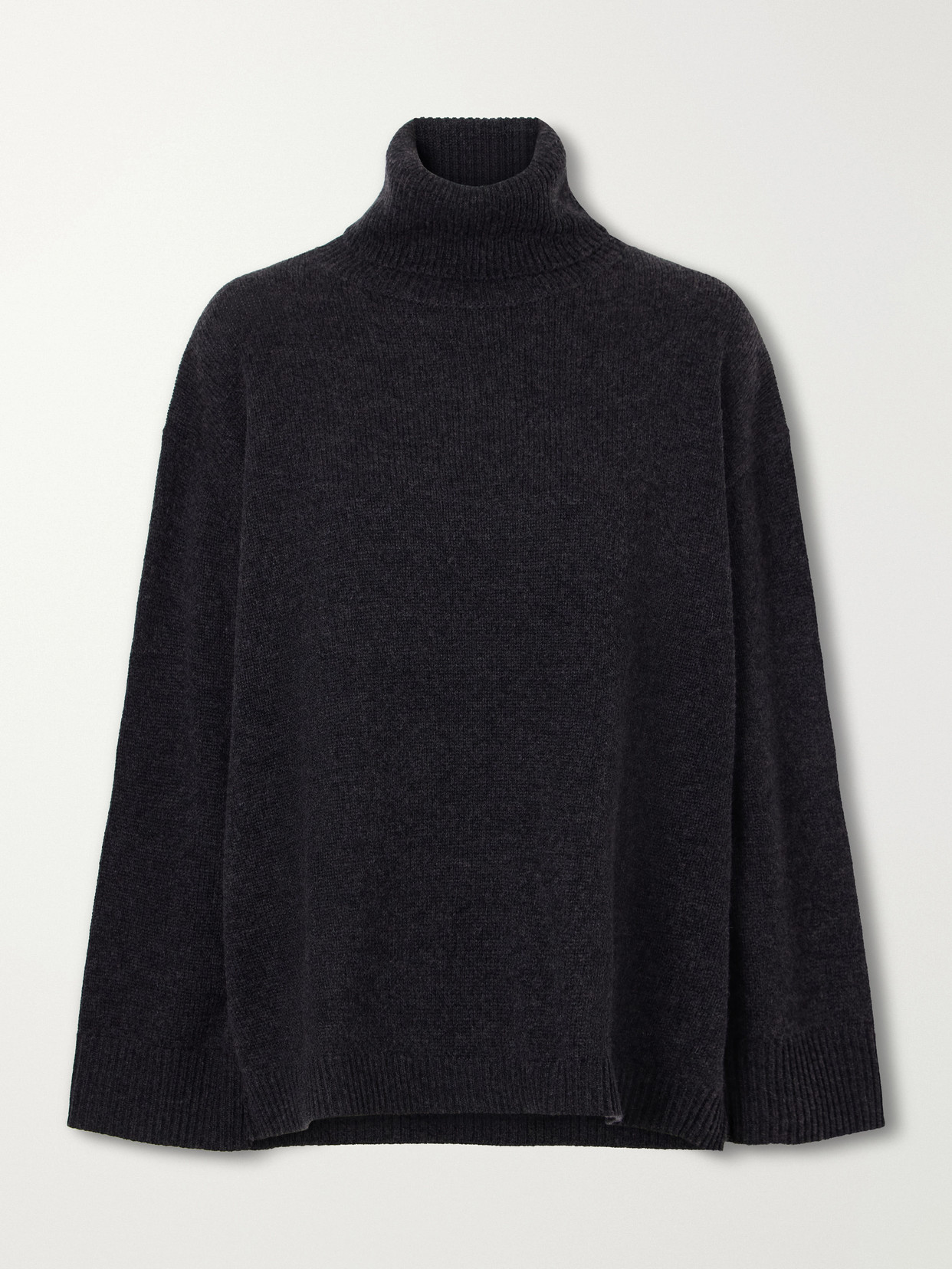 Allude Wool And Cashmere-blend Sweater In Gray