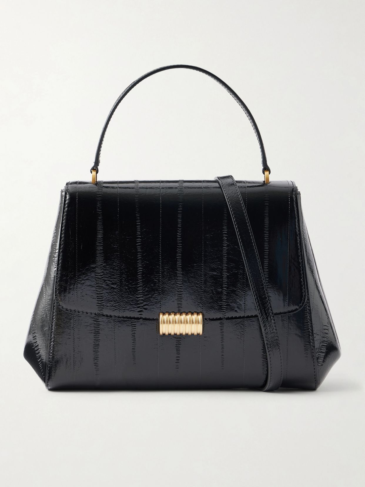 Thala eel-effect leather shoulder bag
