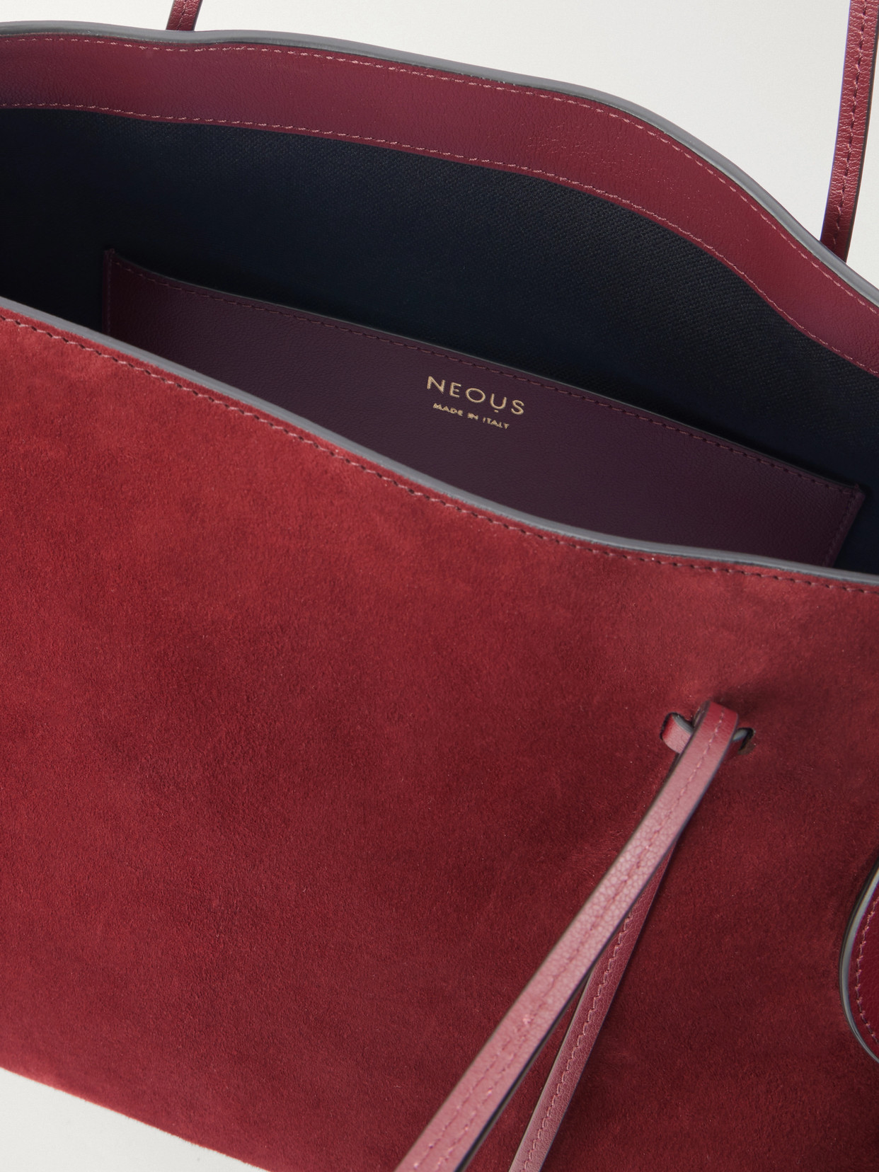 Berenices Suede And Leather Tote
