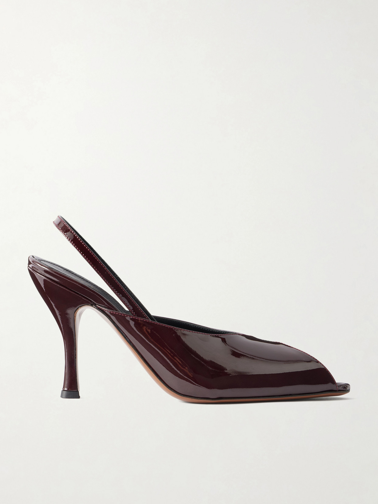 Neous Culumba 80 Patent Leather Pumps In Brown