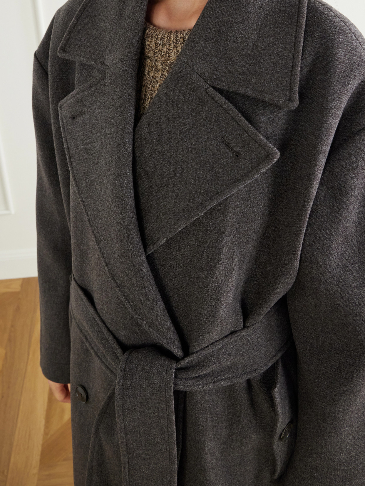 Auditor Belted Recycled Coat