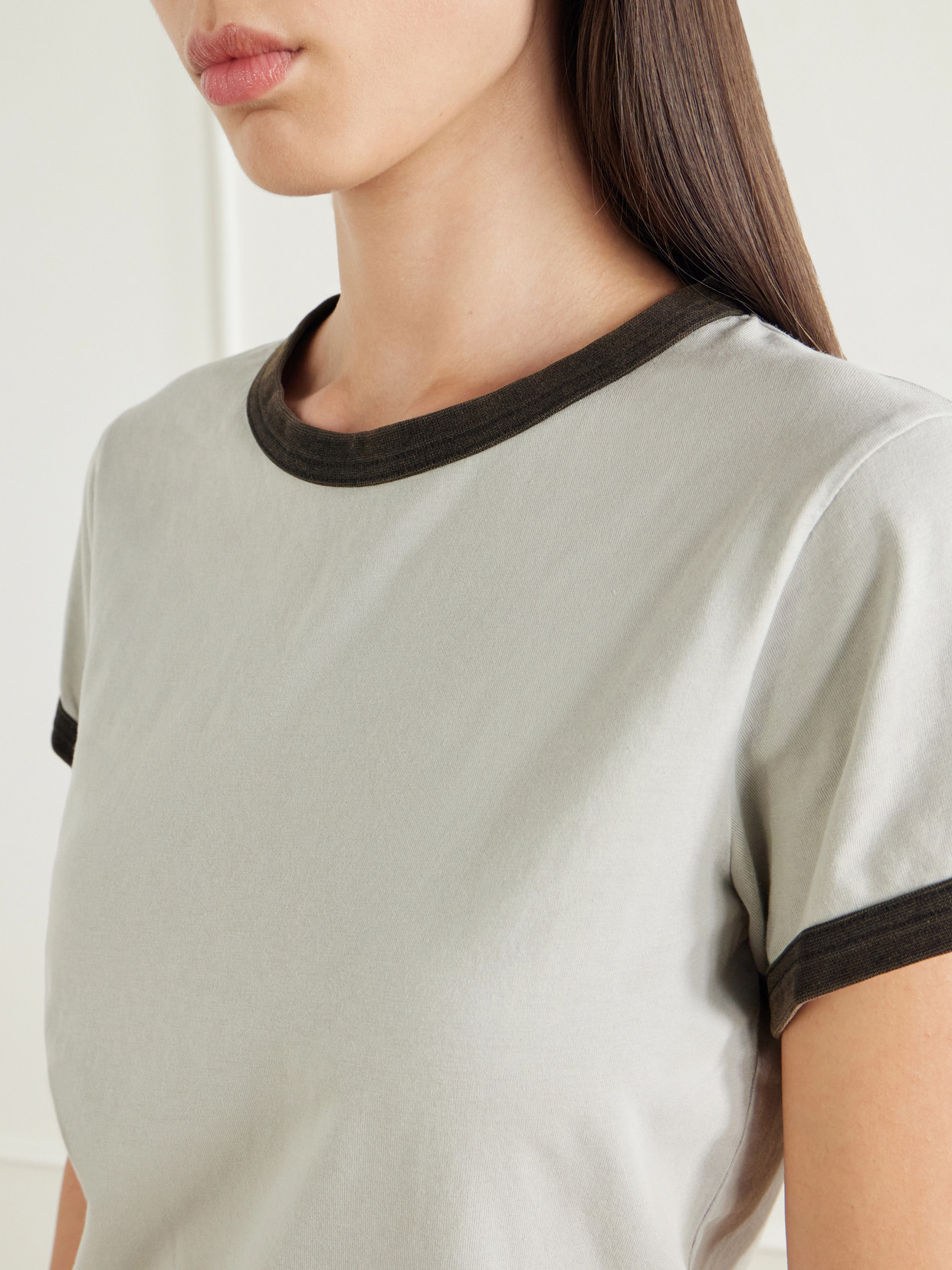 Ringer Cotton T-Shirt