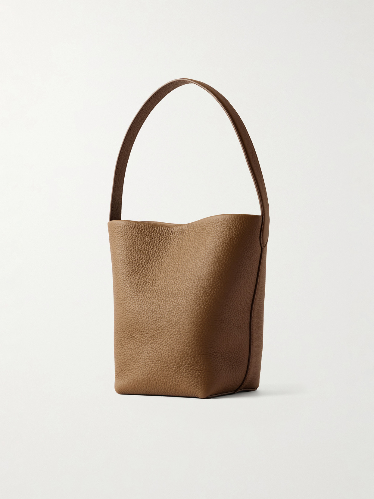 N/S Park Small Textured-Leather Tote