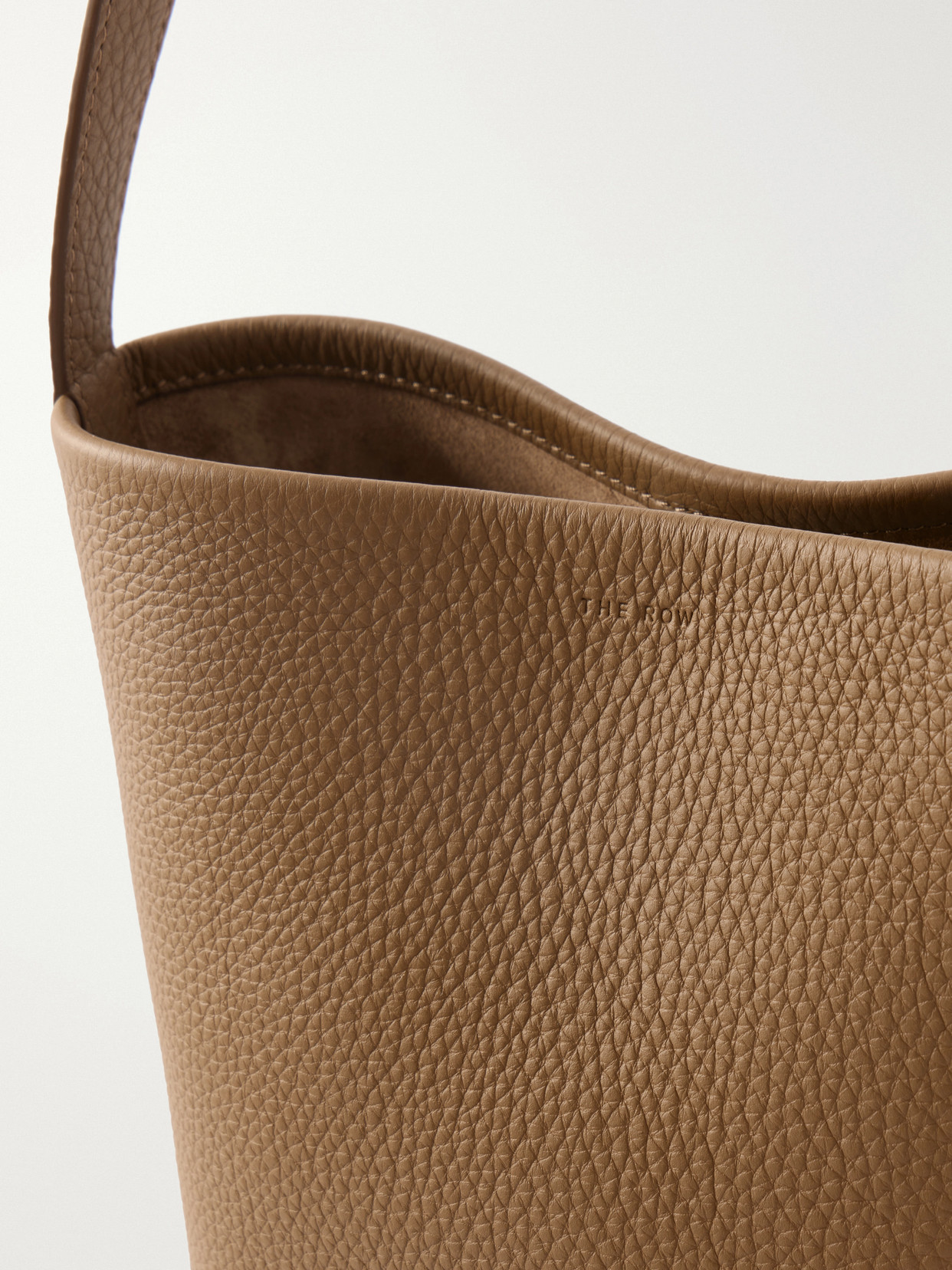 N/S Park Small Textured-Leather Tote