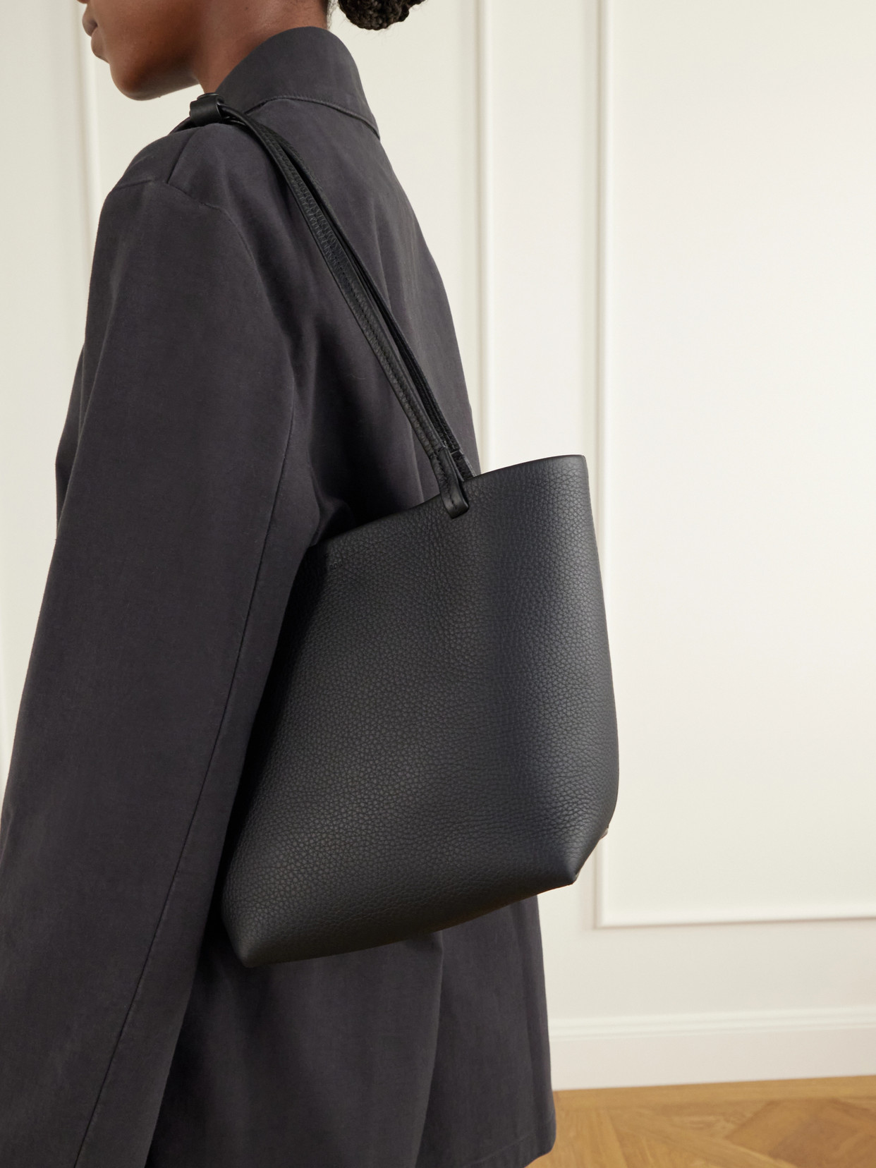 Park Medium Textured-Leather Tote