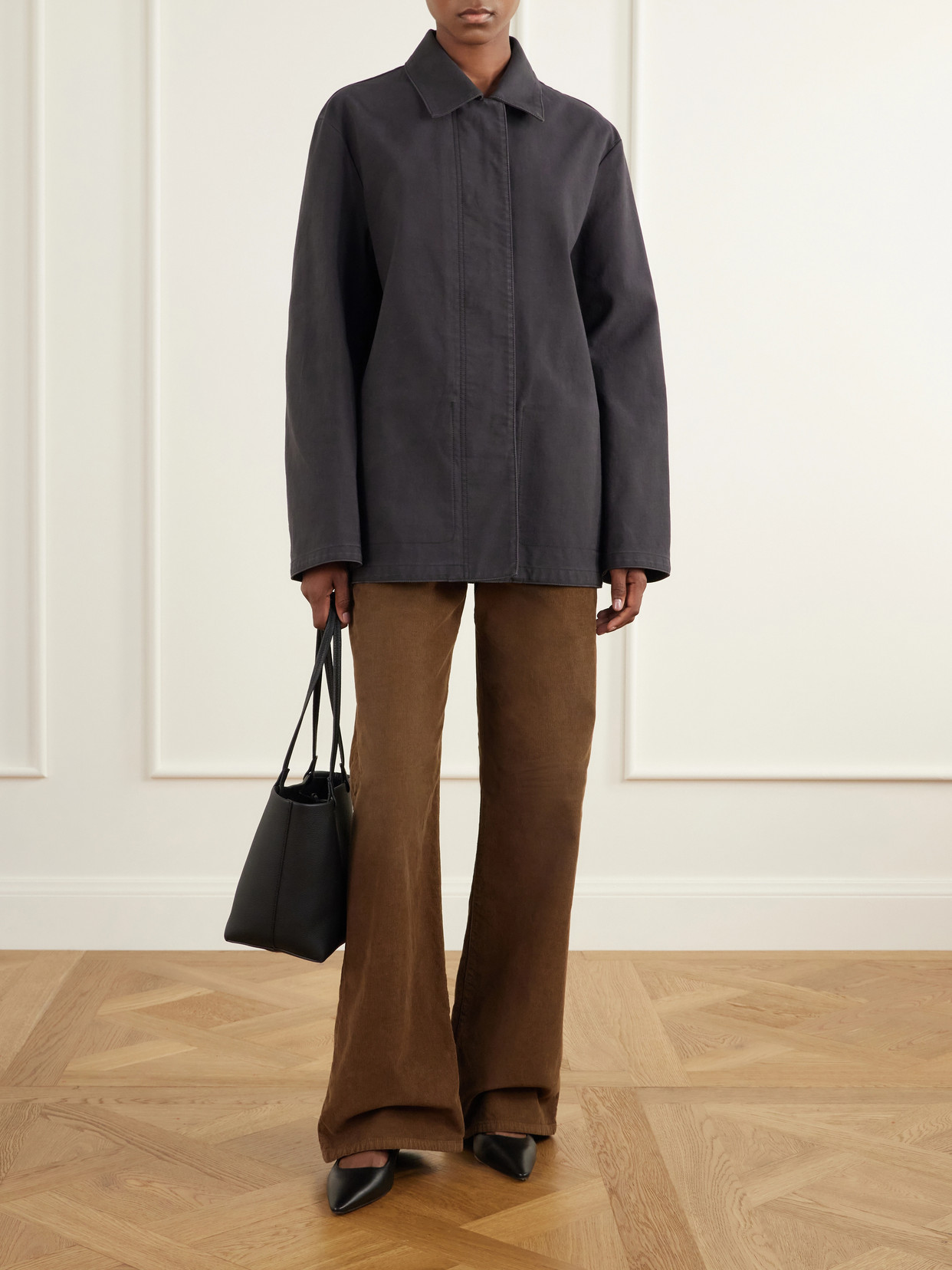 Park Medium Textured-Leather Tote