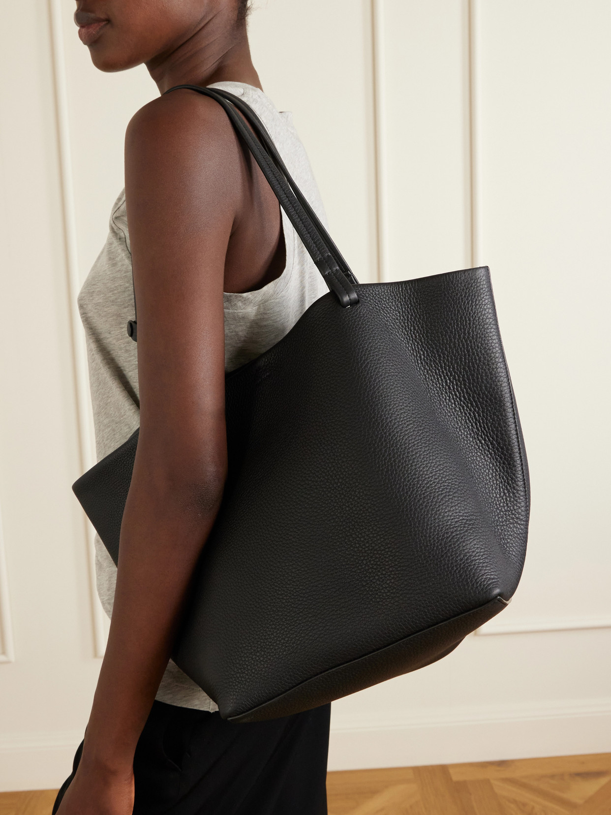 Park 3 Medium Textured-Leather Tote