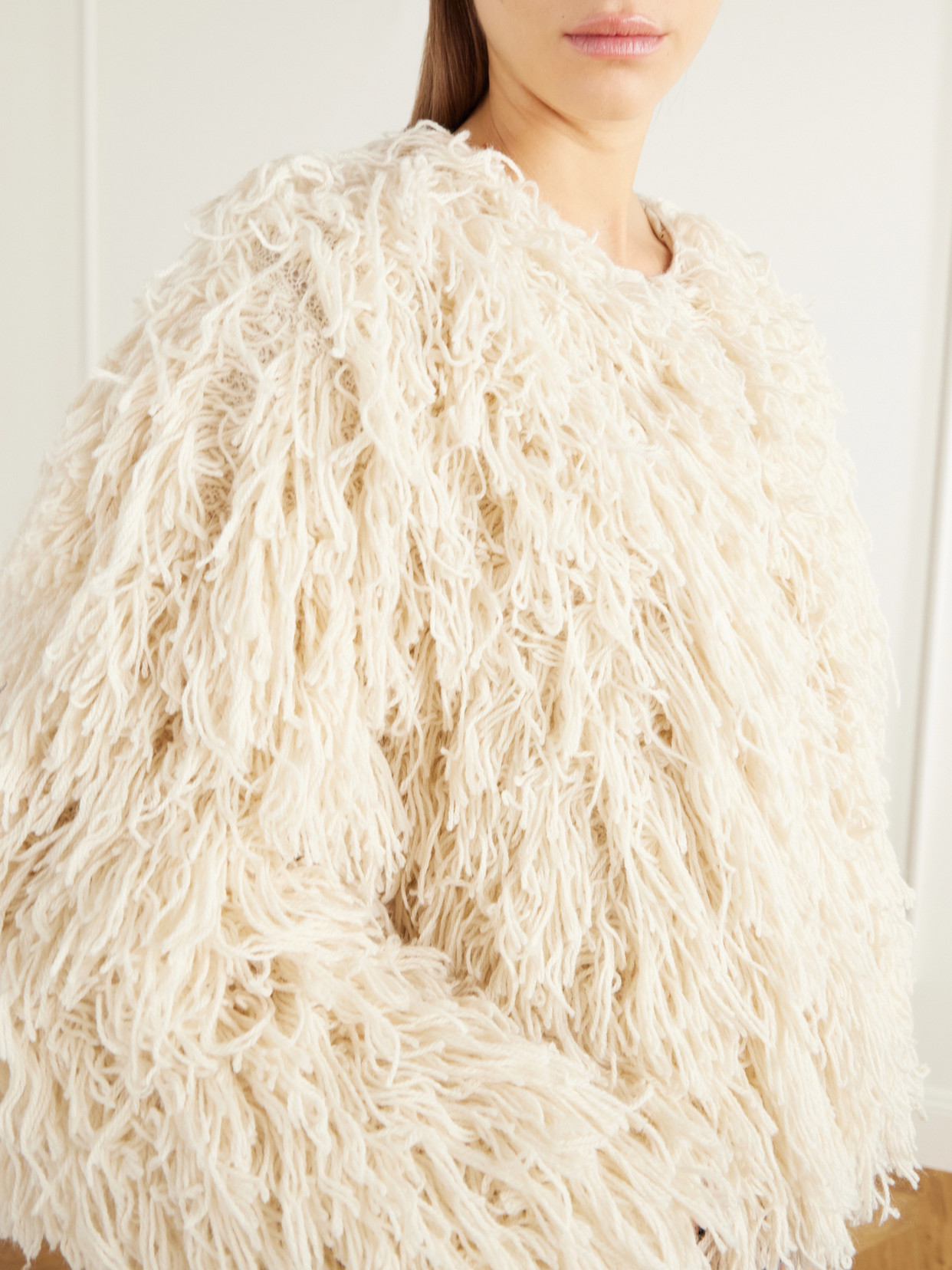 The Fringe Alpaca Wool-Blend Jacket