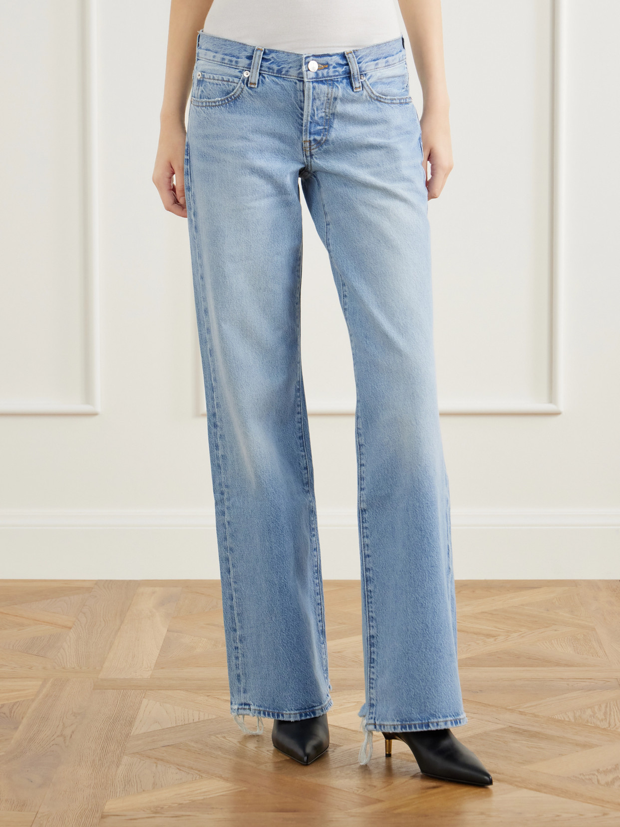 The Gray Low-Rise Wide- Leg