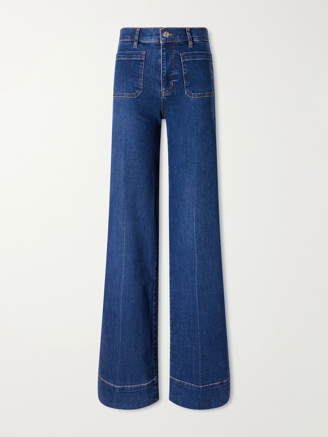 le slice slim palazzo long high rise wide leg jeans