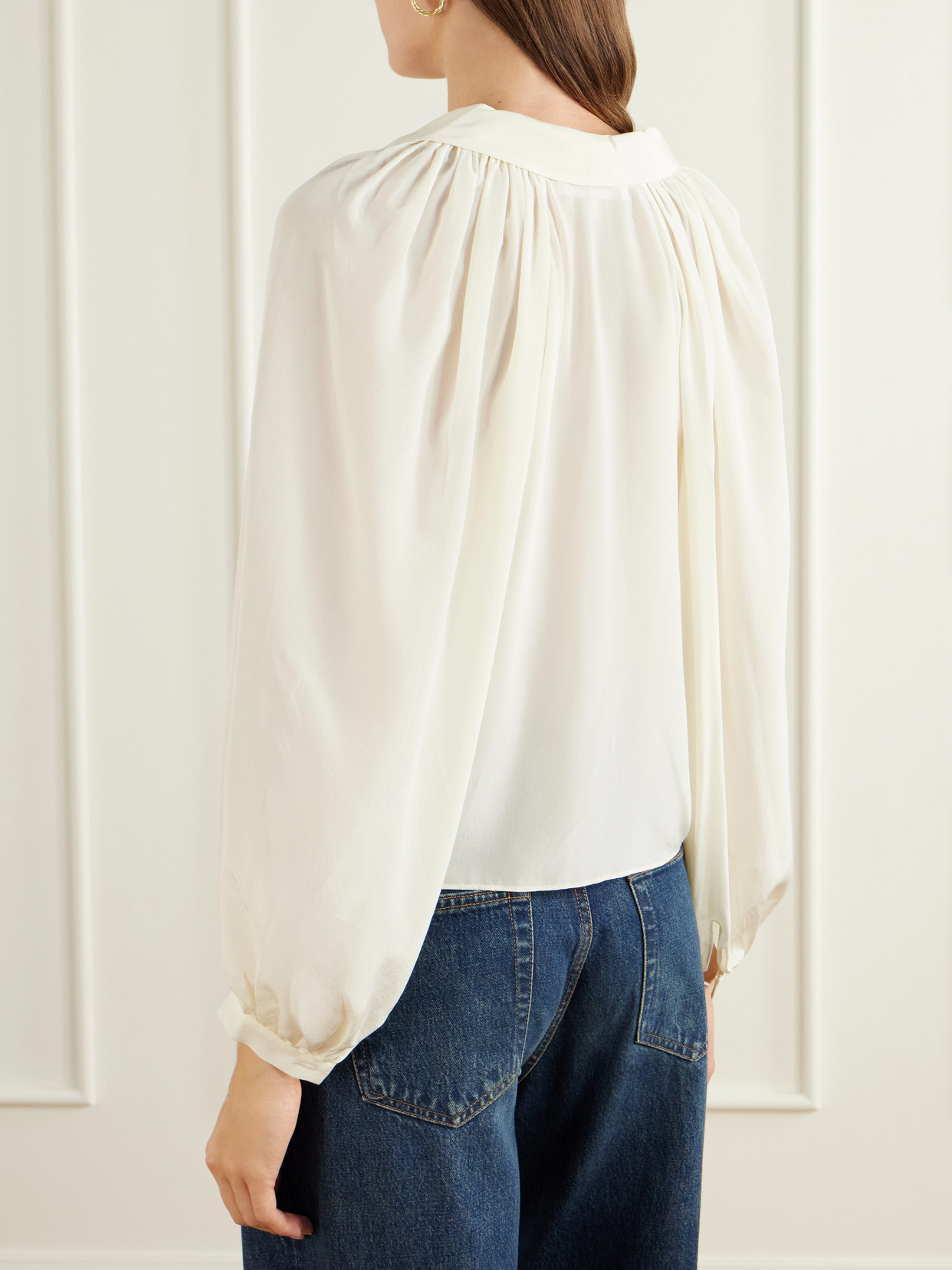 The Gala Silk-Crepe De Chine Blouse
