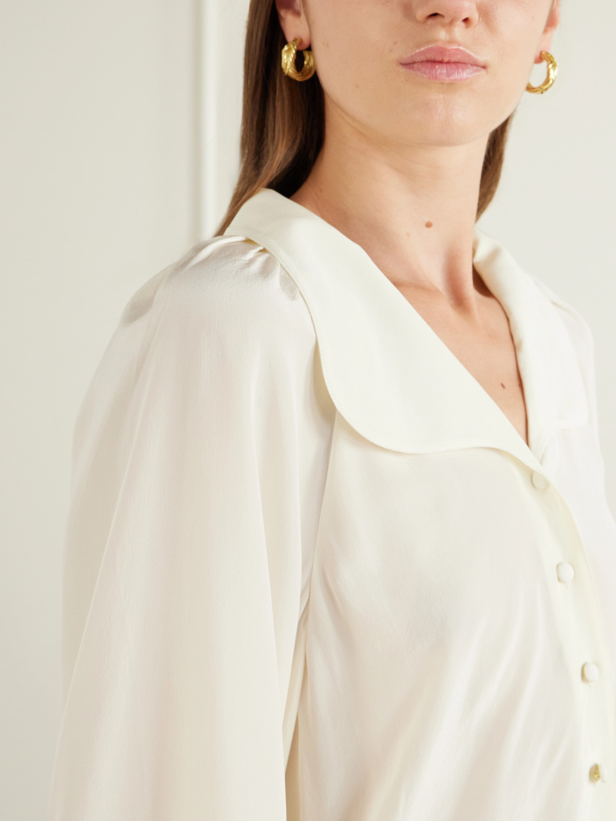 The Gala Silk-Crepe De Chine Blouse