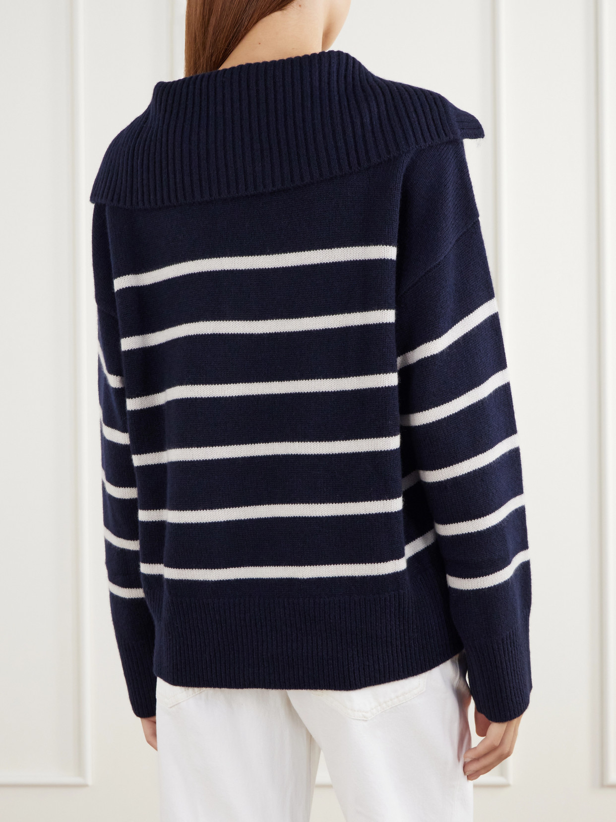 Striped Cashmere Polo
