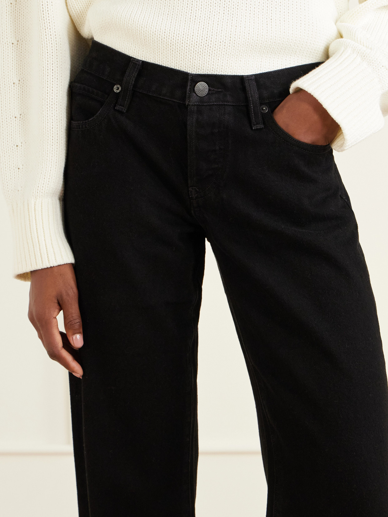 The Gray Low-Rise Wide- Leg