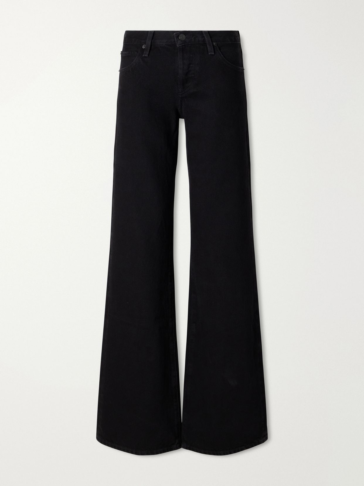 The Gray low-rise wide-leg jeans