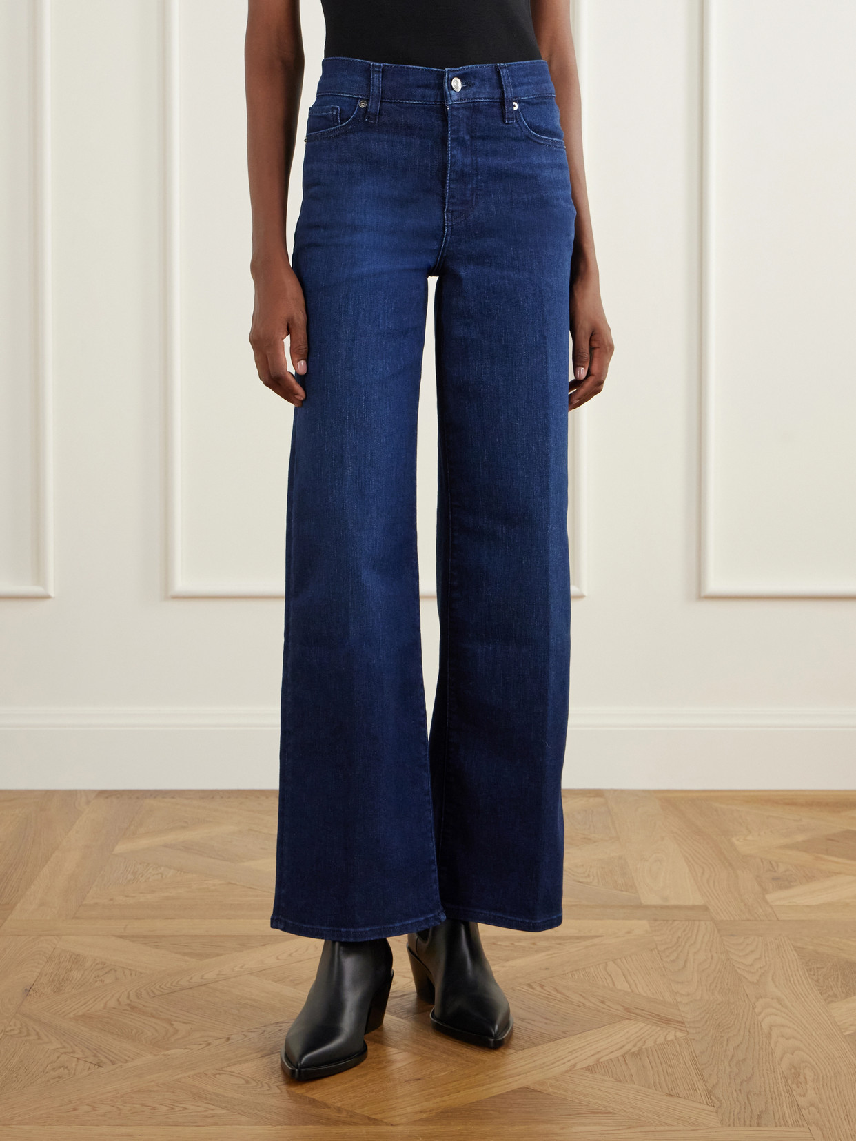 Le Slim Palazzo High-Rise Wide- Leg