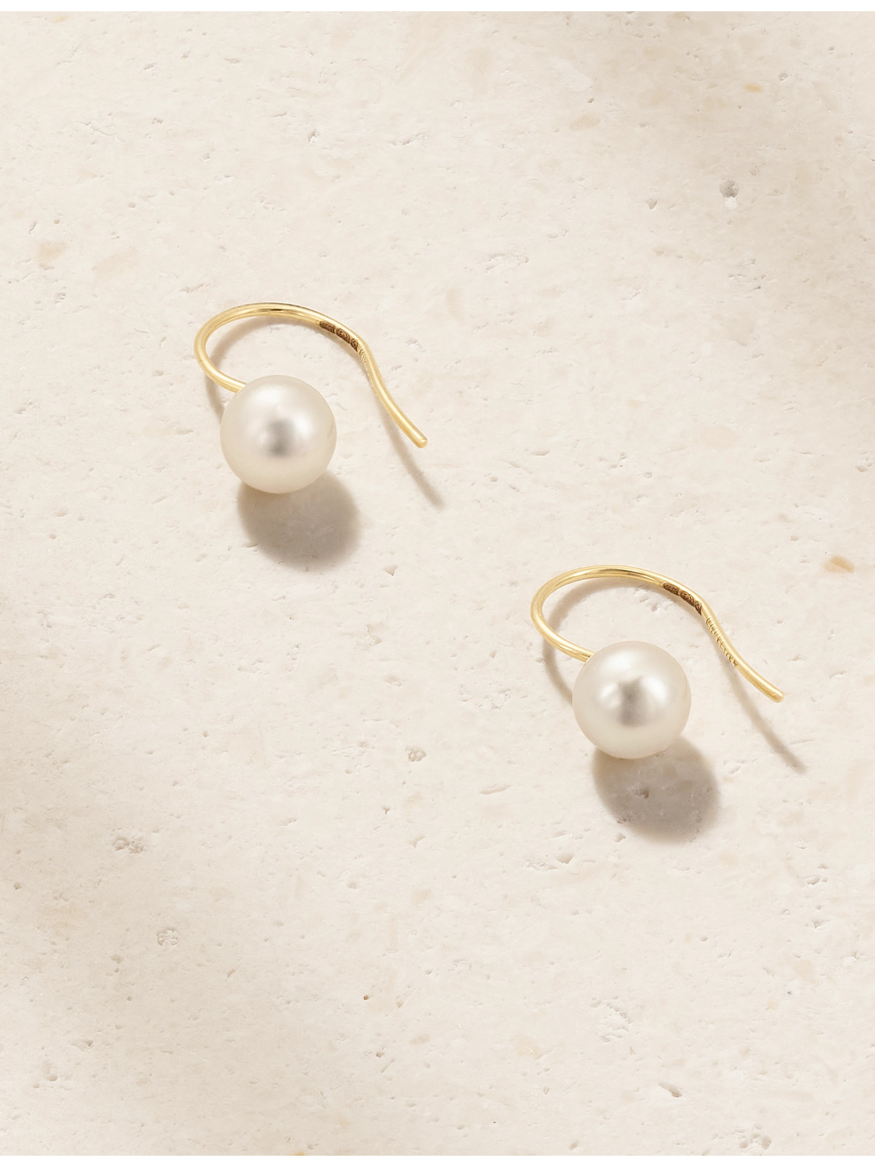 Mizuki 14-karat Gold Pearl Earrings