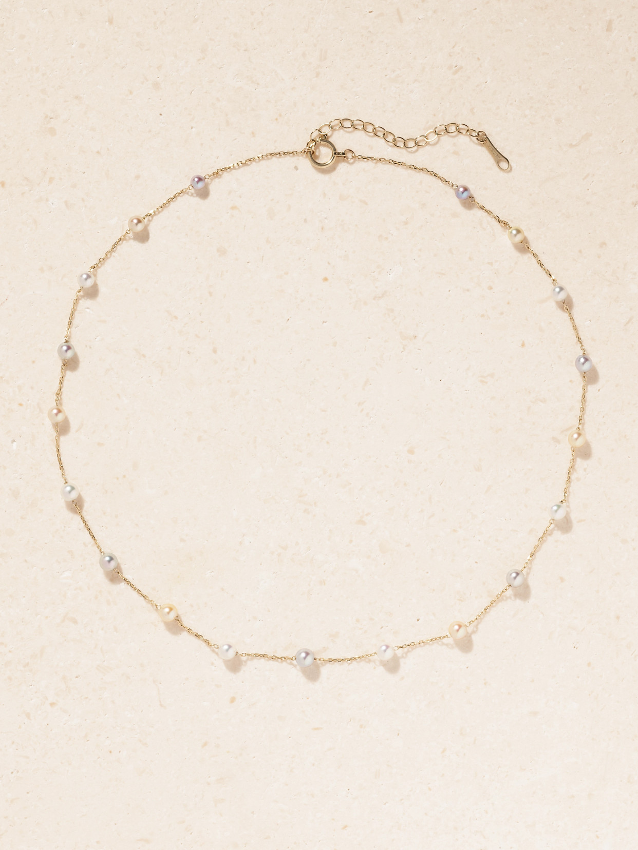 Mizuki 14-karat Gold Pearl Necklace