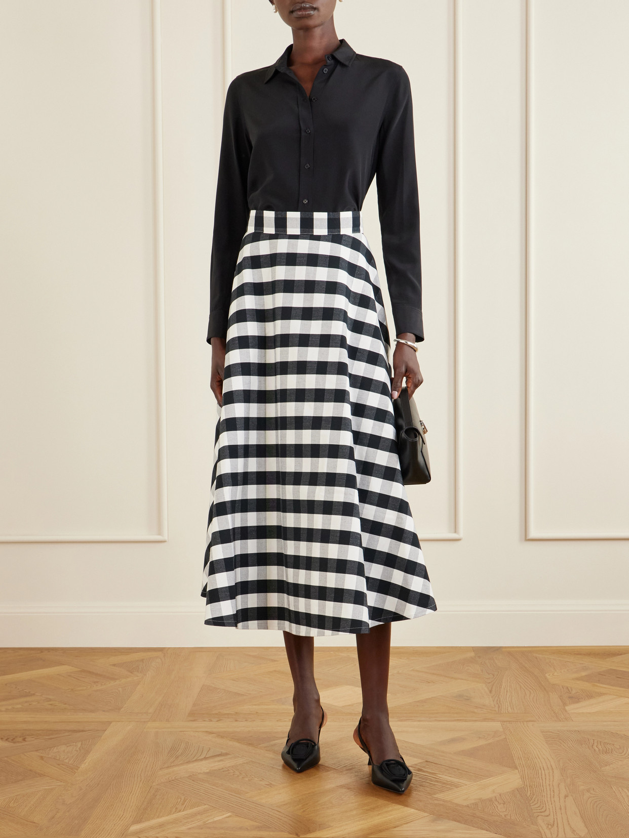 Vichy Cotton-Blend Maxi