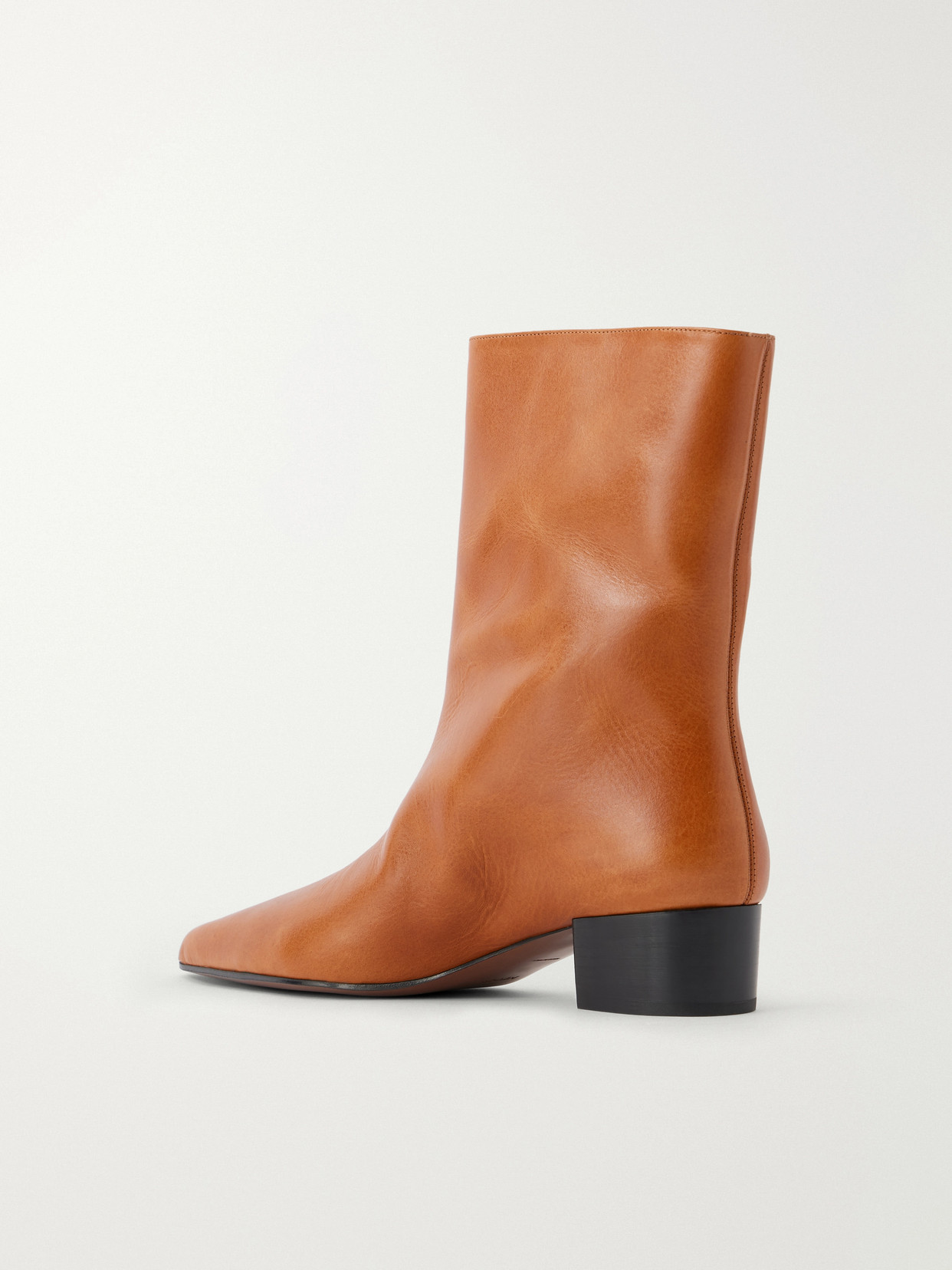 Tapek 35 Textured-Leather Ankle Boots
