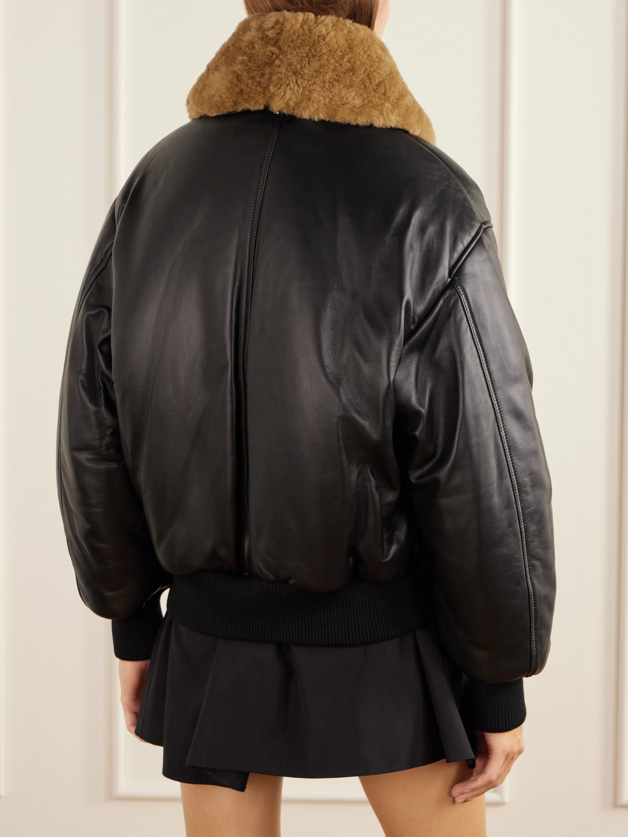 Plush-Trimmed Padded Jacket