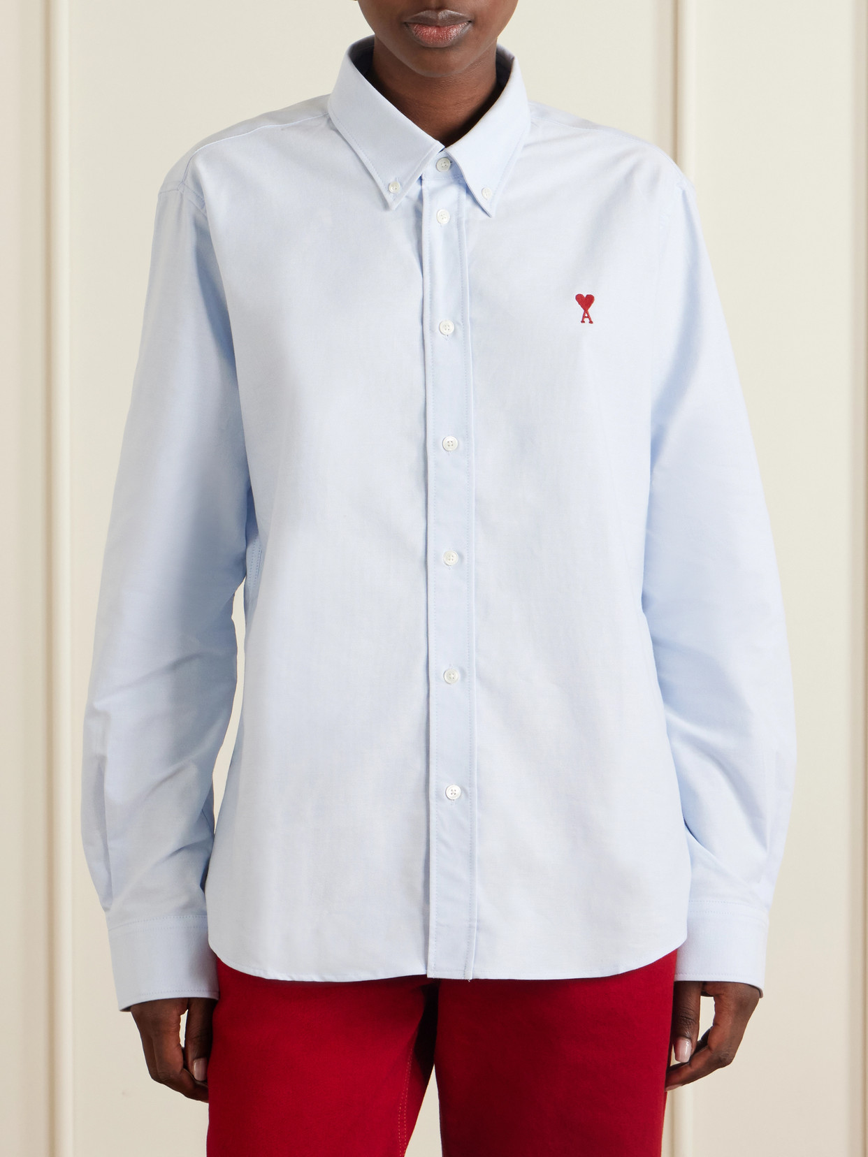 Adc Embroidered Cotton Oxford Shirt