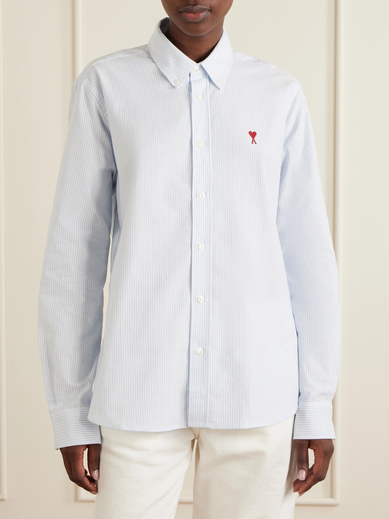Striped Cotton Oxford Shirt