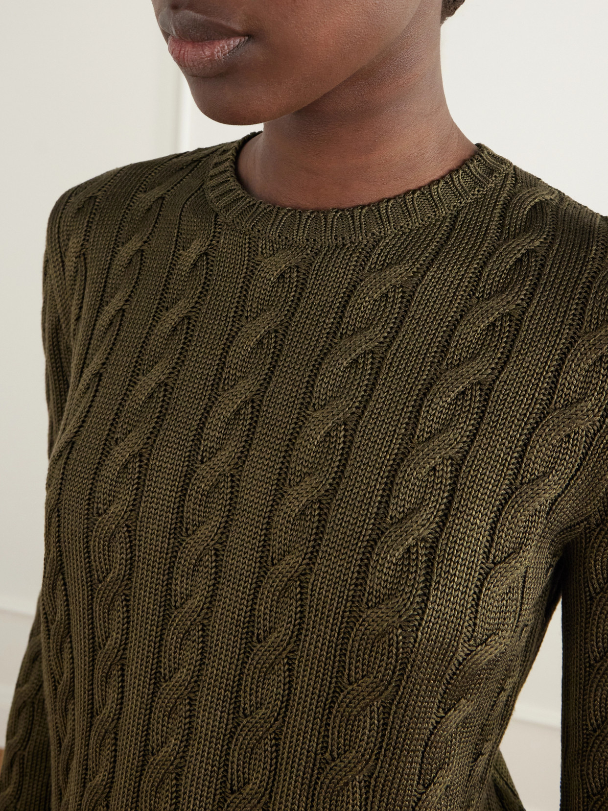 Collection - Cable-Knit Silk-Blend Sweater