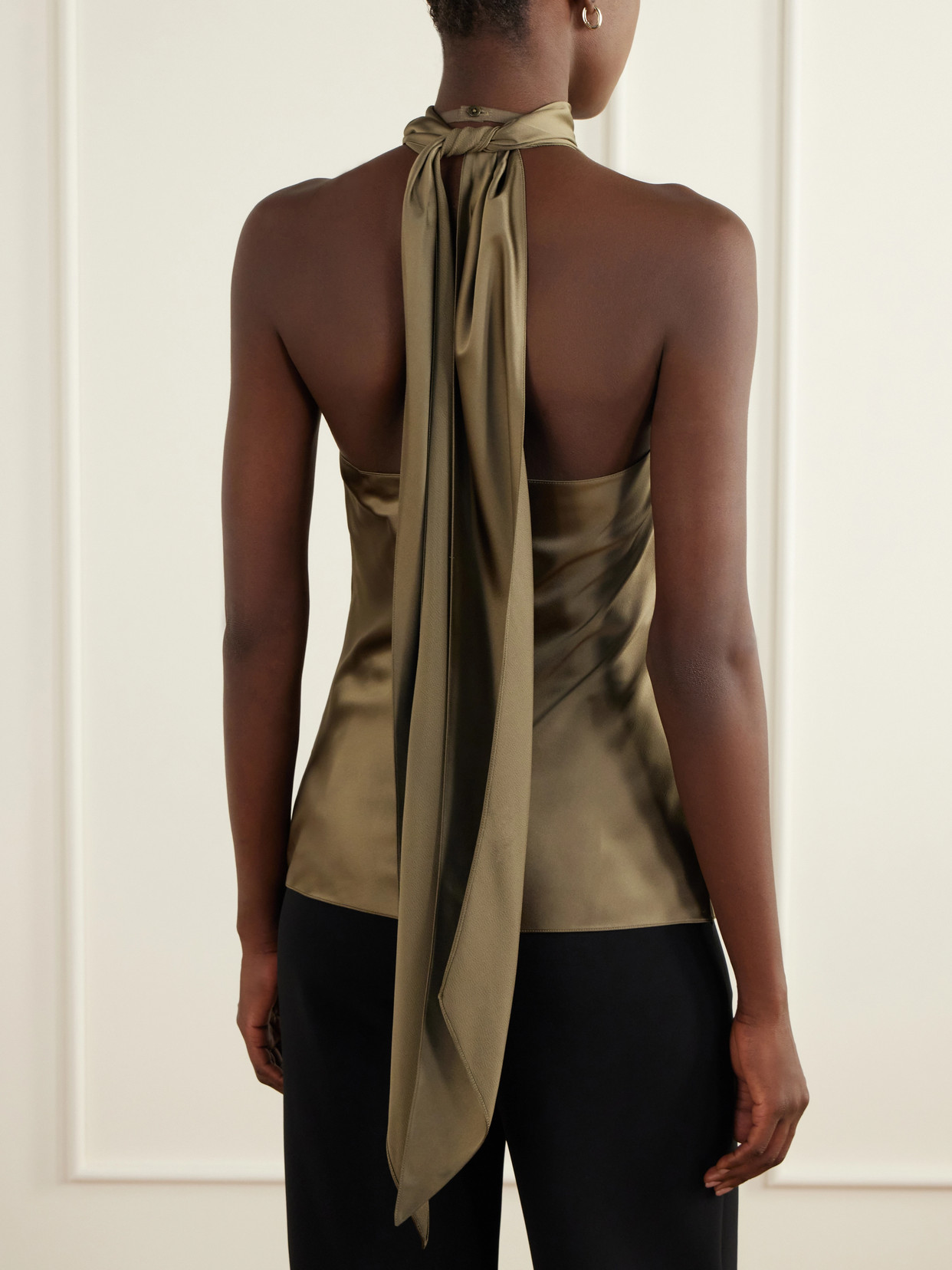 Collection - Chilton Satin Halterneck Top