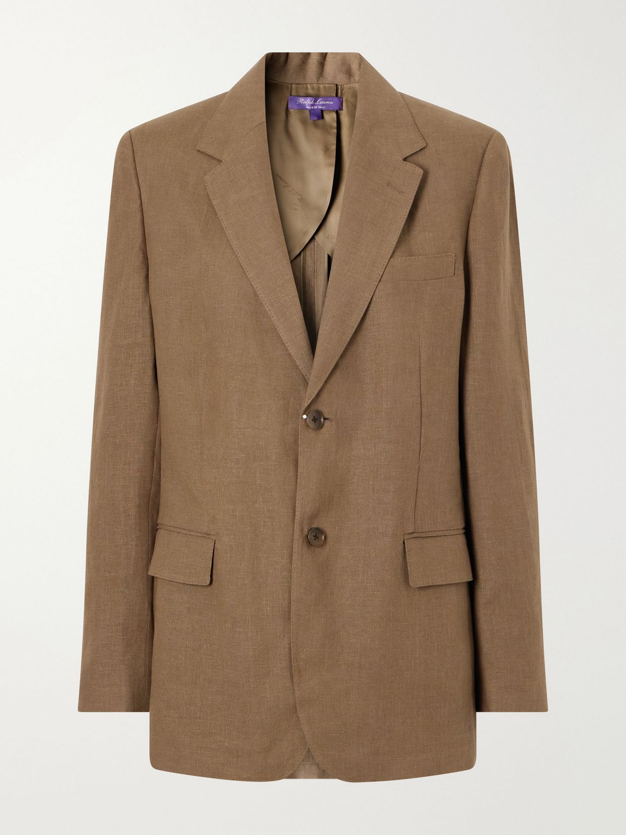 Marcy single-breasted linen blazer