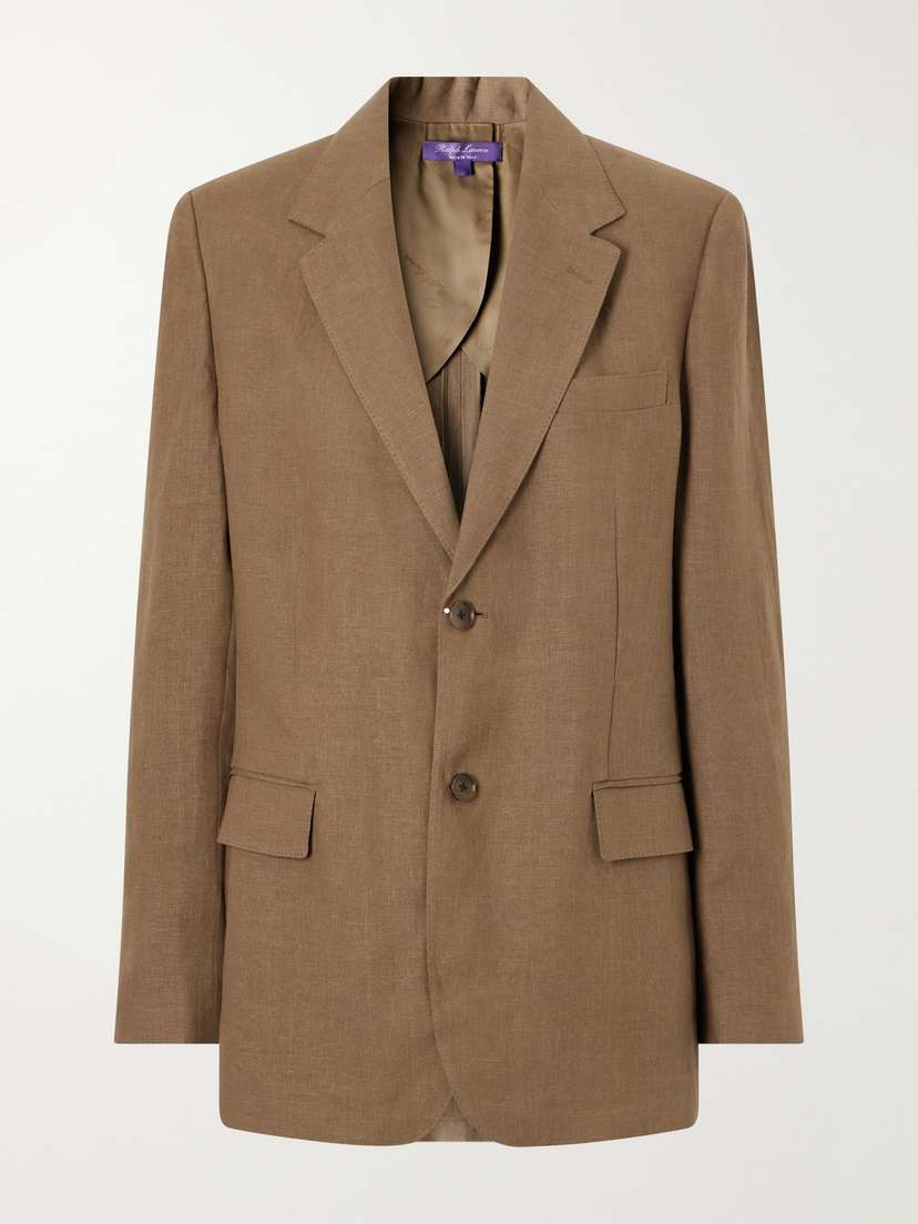 Ralph Lauren Collection Marcy Single-breasted Linen Blazer