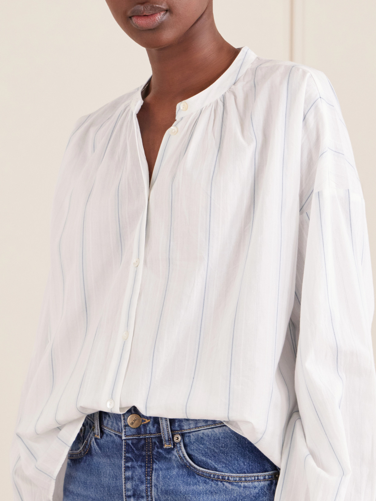 Cilla Striped Organic Cotton Shirt