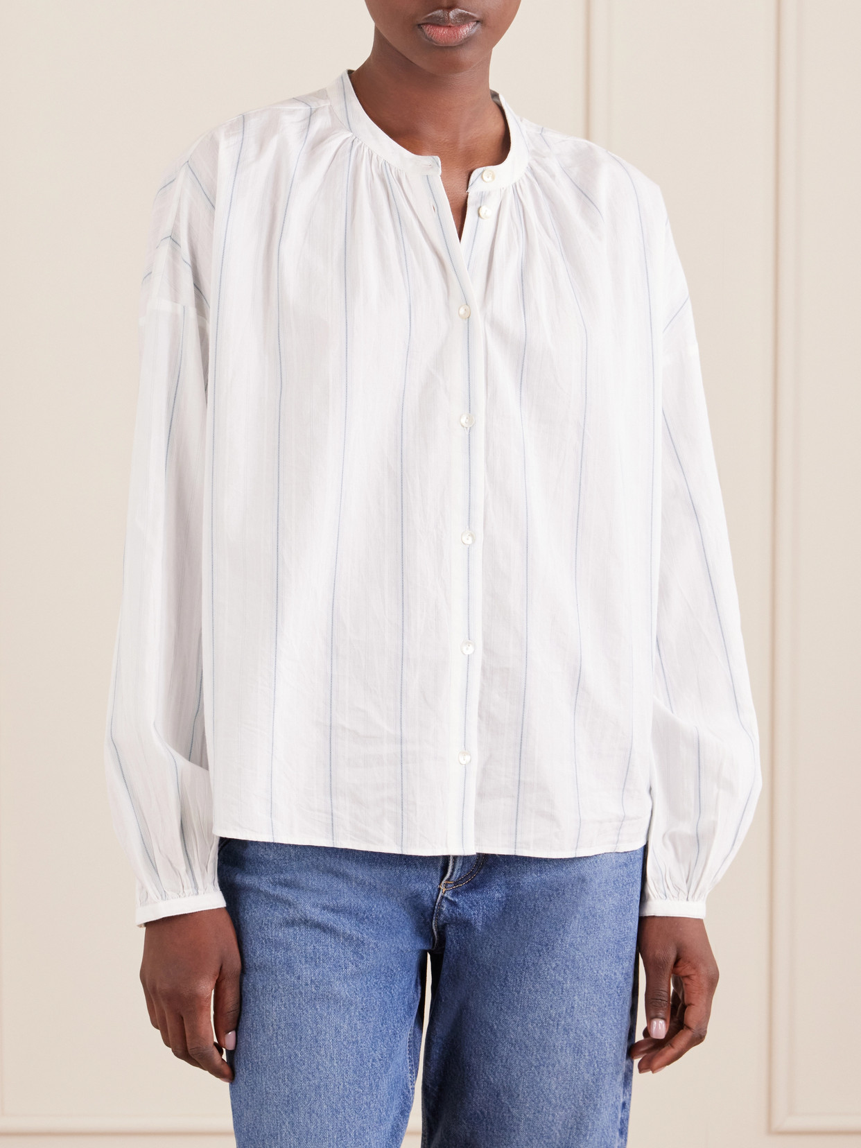 Cilla Striped Organic Cotton Shirt