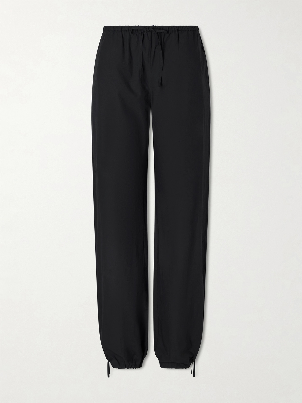 Skall Petri Cotton-poplin Straight-leg Trousers In Purple